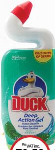 Duck Toilet Deep Action Gel all refs - 500ml