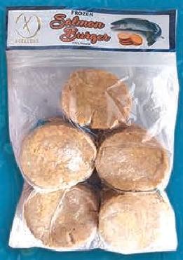 Xcellent Frozen Salmon Burger 1kg