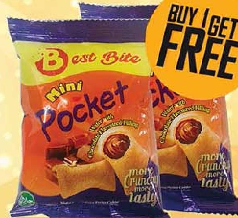 Mini pocket wafer with chocolate filling 40g