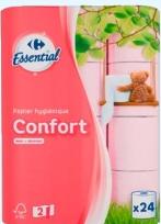 Carrefour Confort Toilet Paper Rose 24 Rolls