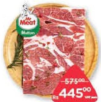 Mr Meat Mutton Boneless Trunk Tranché Surgelé Le Kilo