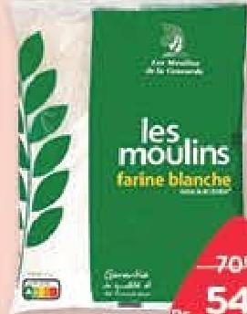 Les Moulins de la Concorde Farine Blanche 2 kg
