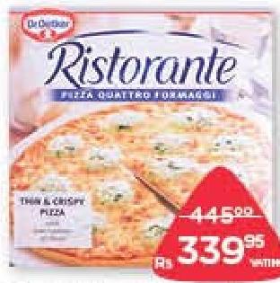 Dr. Oetker Ristorante Pizza 4 Formaggi, Mozzarella, Spinaci 340/355/390 g