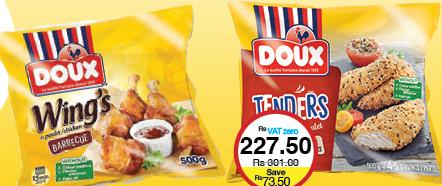 Doux Chicken Tenders Breaded with Seeds / Chicken BBQ Wing's - 500g