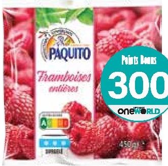 Paquito Whole Raspberries 450g