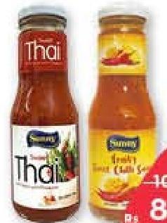 Sunny Sauce Chilli Fruity Sweet, Thai, Lemon Peri-Peri 270/300 g