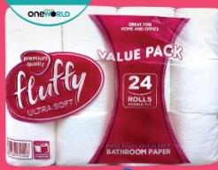 Fluffy Value Pack Toilet Paper x 24 Rolls