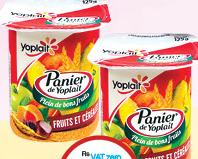 Yoplait Panier Fruits all refs (Ex 0% Silhouette) - 125g(unité)