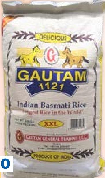GAUTAM XXL 1121 Indian Basmati Rice 20 KG