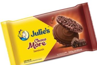 JULIE'S CHOCO MORE SANDWICH 132G