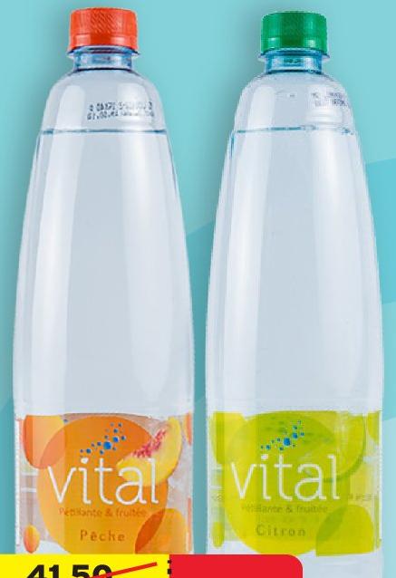 Vital Sparkling Water Citron / Peche 1LT