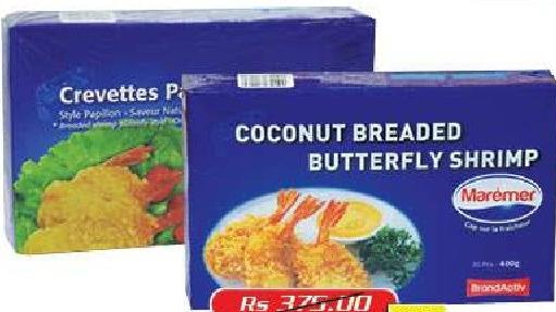 Maremer Coconut Breaded Butterfly Shrimp 400g