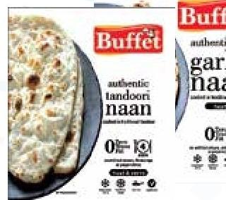 Buffet Authentic Tandoori / Garlic Naan 340g