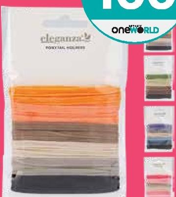 Eleganza Polyester Ponytail Holder Set of 6