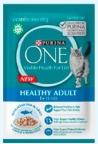 Purina ONE Healthy Adult Wet Cat Food, Chicken & Tuna Flavor, 85g