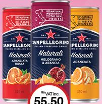Sanpellegrino Naturali Italian Sparkling Drink 330ml