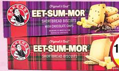 Bakers Eet-Sum-Mor Shortbread Biscuits with Chocolate Chips 200g