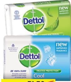 Dettol Soap 125g (4 Refs)