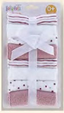 JOLLYTOTS Microfiber Facecloth-8's