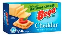 BEGA Cheddar Processed Cheese Box 250g