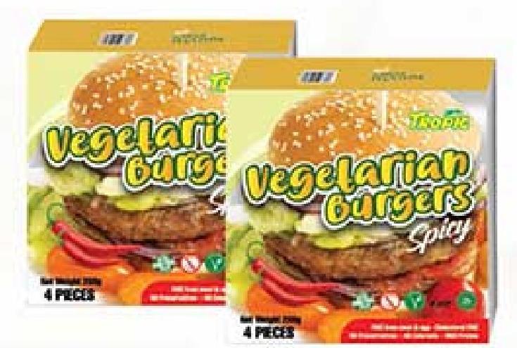 Tropic Vegetarian Burger X 4 Spicy