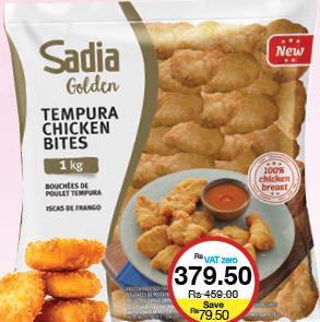 Sadia Golden Tempura Chicken Bites - 1kg