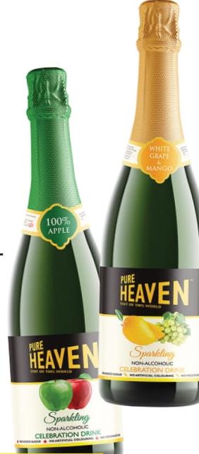 PURE HEAVEN NON ALCOHOLIC SPARKLING DRINK 750ML (GAMME)