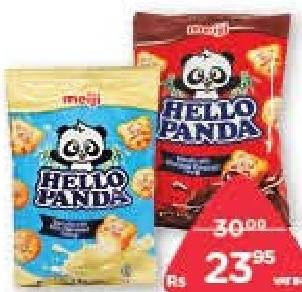 Meiji Hello Panda Cream Chocolate, Milk, Strawberry 32 g