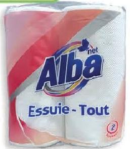 Alba Essuie-Tout Tout Blanc x2 45F