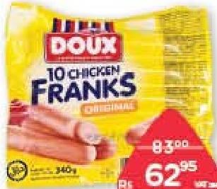 Doux Chicken Franks Original 340 g