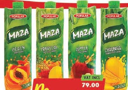 Popular Maza Juice 1lt (4 Refs)