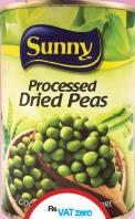Sunny Processed Dried Peas - 425g