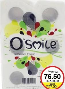O'Smile Toilet Paper x6