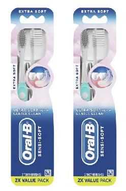 Oral-B Tooth Brush (2's) Gentle & Extra Care/Extra Soft