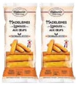Pâtisserie Tradition Madeleines Longues aux Oeufs Nature 250g