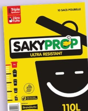SAKYPROP ULTRA RESISTANT 110L Trash Bags 10 PCS