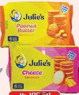 Julie's Cheese Sandwich 188g / Peanut Butter Sandwich 180g