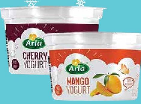 Arla Low Fat Yoghurt Mango / Cherry / Strawberry 100g