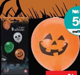 Halloween LED Balloon x3 30cm