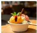 Organic Ice Cream Bowl, 10 pack + spoons, Cardboard Material