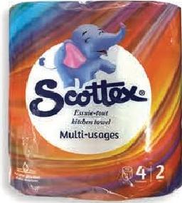 Scottex Kitchen Towel Multi-usages 4x2