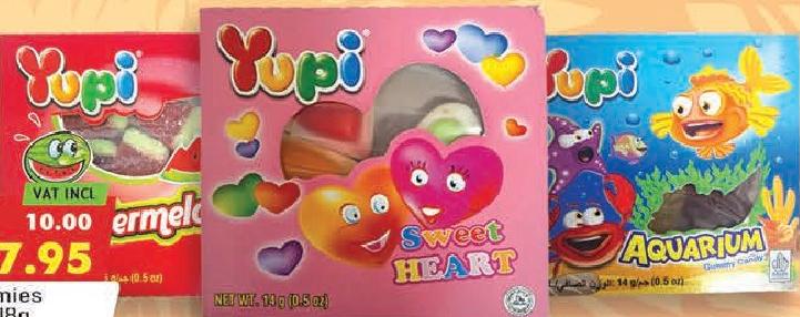 Yupi Gummies 75g/16g/18g (All Refs)