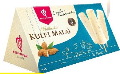 Kulfi Dream Barfi Malai / Mawa / Kulfi Sticks 3 x 100ml