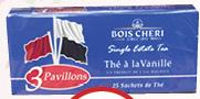 Bois Chéri Tea Bags Trois Pavillons Vanille - 50g