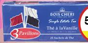 Bois Chéri Tea Bags Trois Pavillons Vanille - 50g