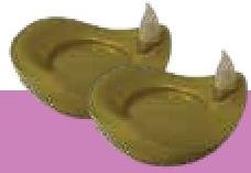 WS Water Sensor Gold Diya 8x5cm