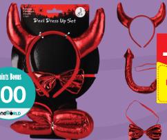 Halloween Red Devil Dress Up Set