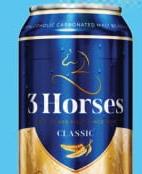 3 Horses Clear Malt Can 330ml