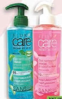 Flux Care Gel Nettoyant Visage Aloe/Rose 390ml