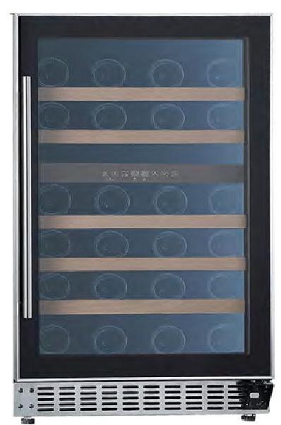 Wine Cooler 56 BOTTLES DUAL ZONE BEECH WOODEN SHELVES 2 Years Warranty